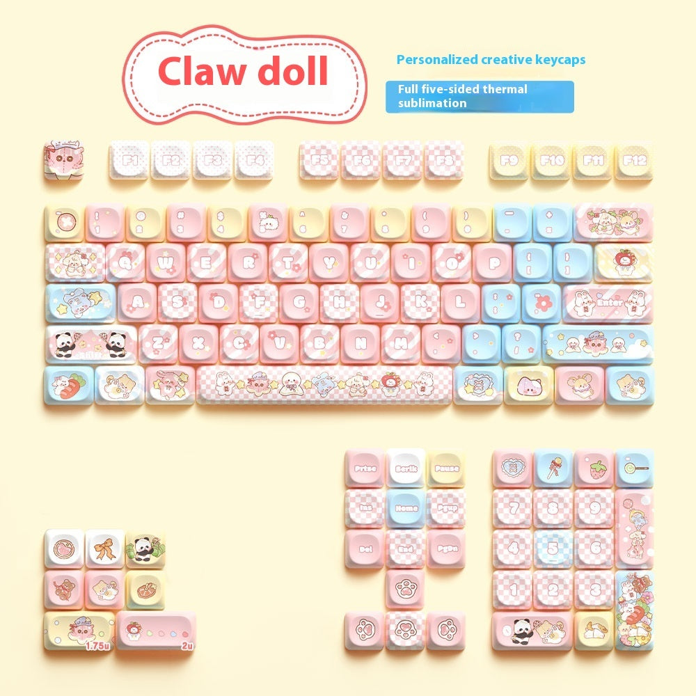 Clip Doll Original Cute Fit Mechanical Keyboard Cap