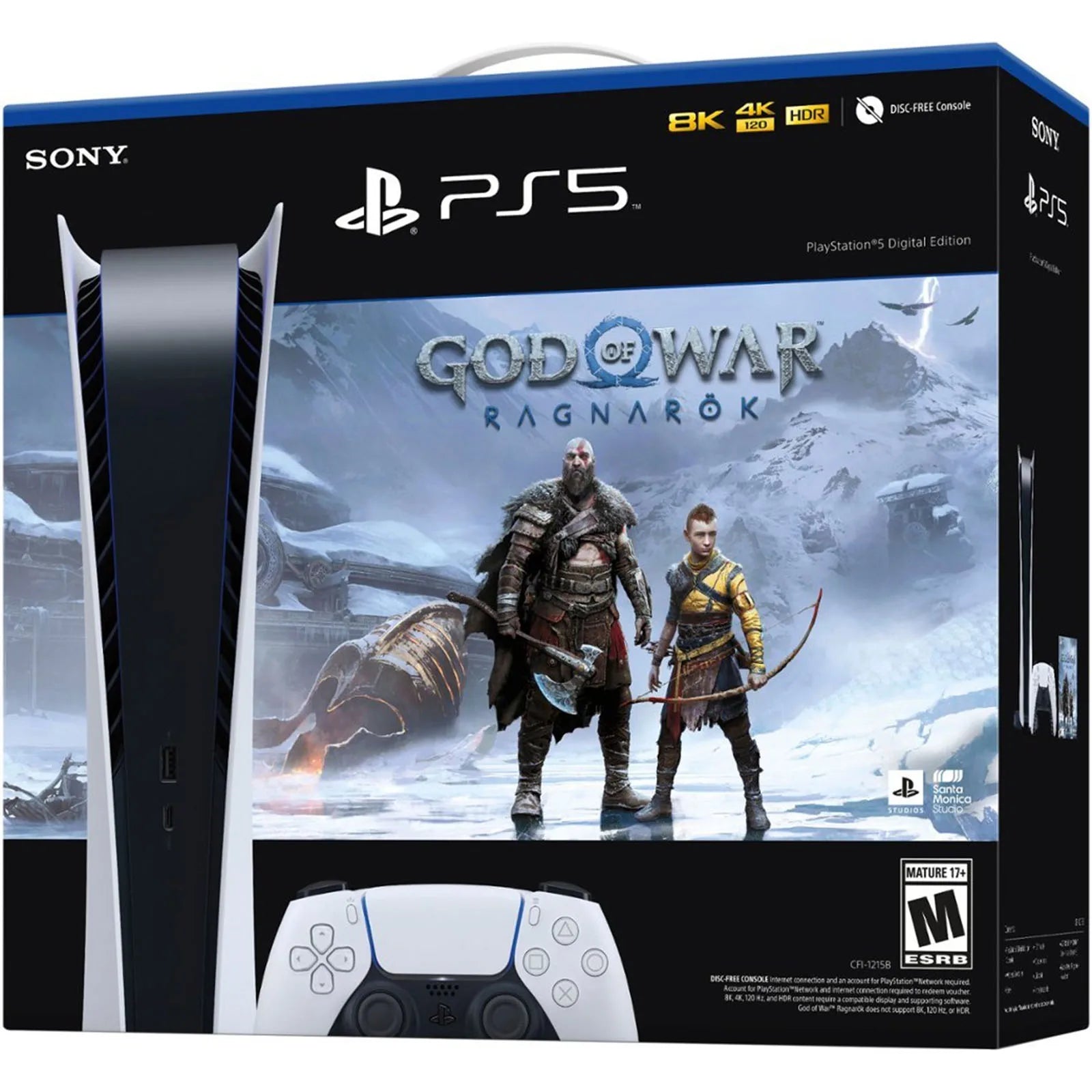 PlayStation 5 Console Digital Edition God of War Ragnarök Bundle