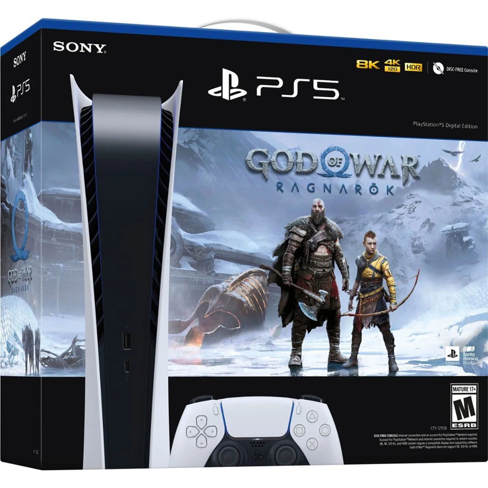 PlayStation 5 Console Digital Edition God of War Ragnarök Bundle