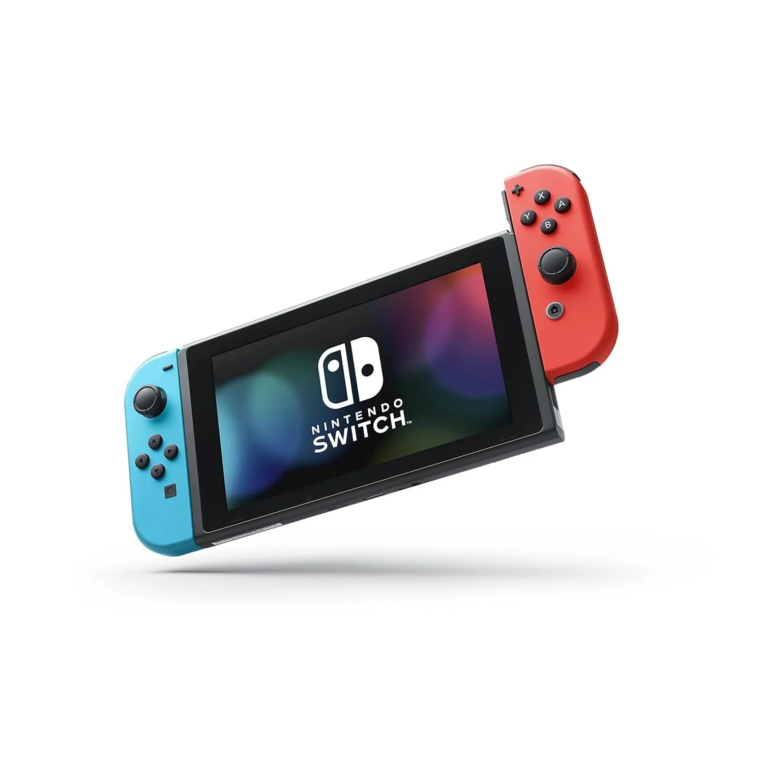 Nintendo Switch Console with Neon Blue & Red Joy-Con