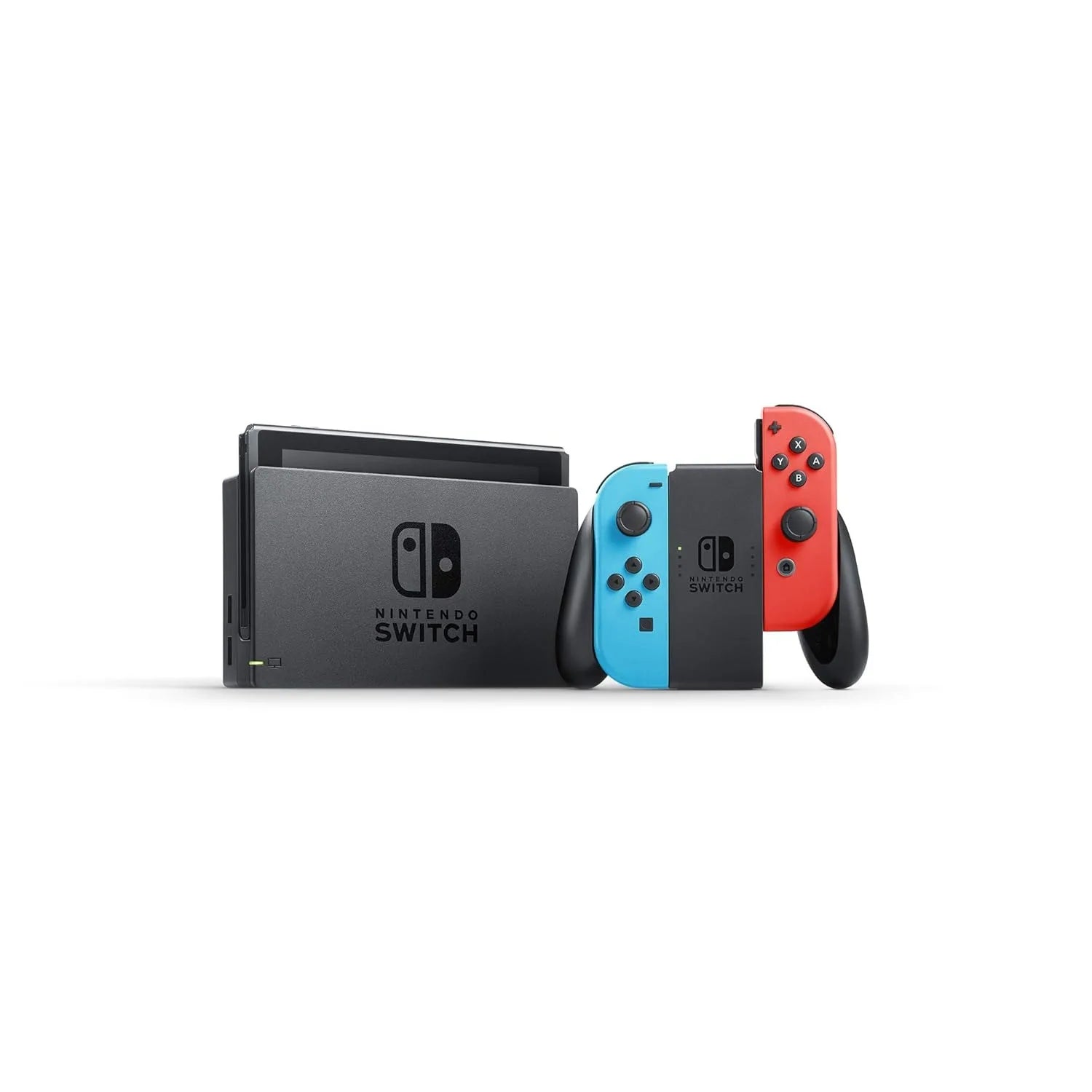 Nintendo Switch Console with Neon Blue & Red Joy-Con