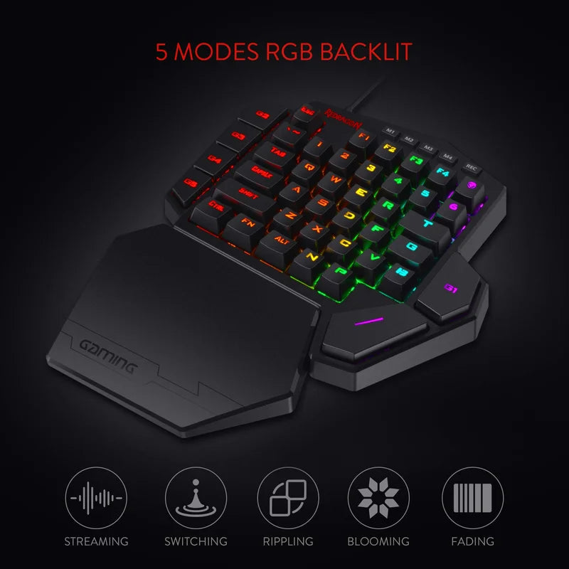 Redragon K585 DITI One-Handed RGB Mechanical Gaming Keyboard