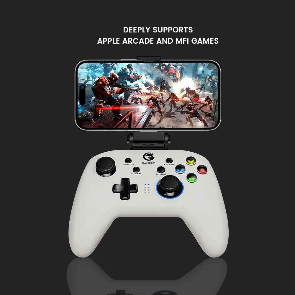 GameSir T4 Pro White Version Bluetooth Gaming Controller