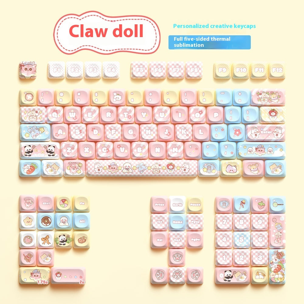 Clip Doll Original Cute Fit Mechanical Keyboard Cap